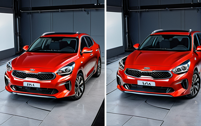 Here are two image prompts for Stable Diffusion, focusing on different aspects of the Kia K5 as described: