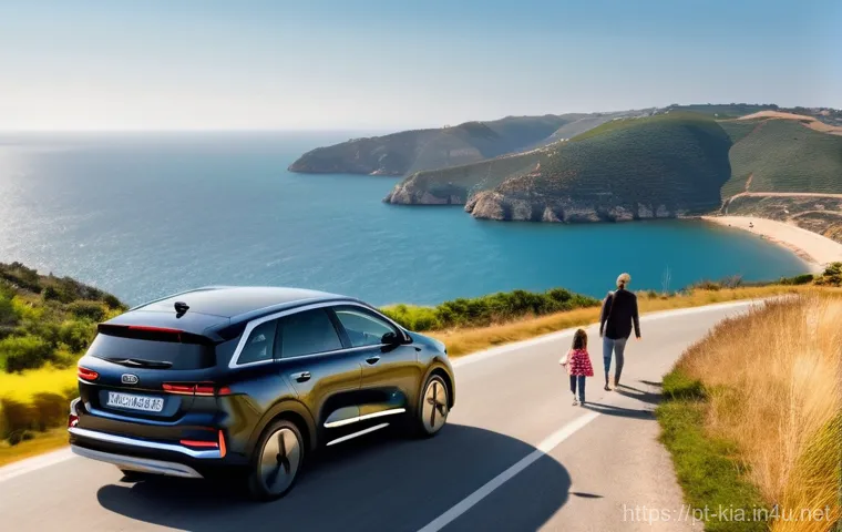 기아 전기차 충전 비용 - **Prompt 2: Smart Public Fast Charging in a Portuguese City**
    "A dynamic, daytime urban scene at...