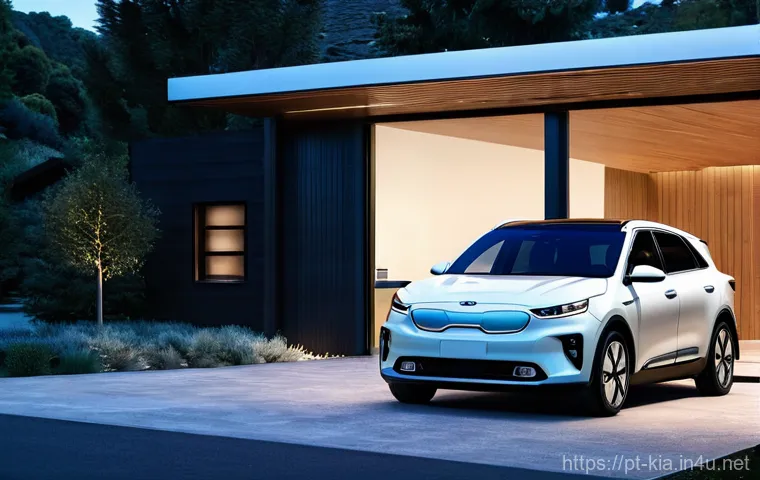 기아 전기차 배터리 수명 연장법 - Image Prompt 1: The Art of Gentle Charging**